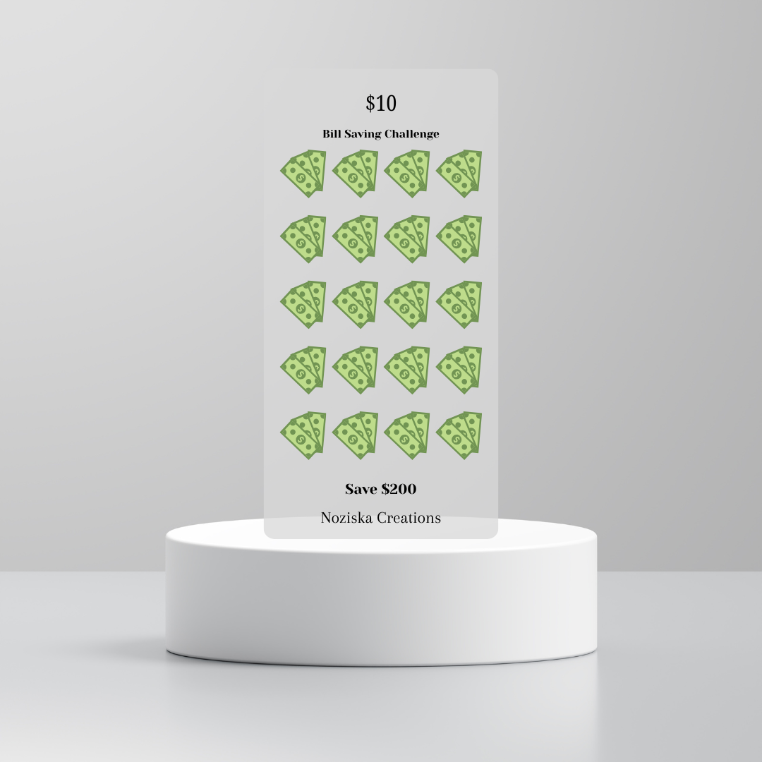 $1-$100 Bill Saving Challenges