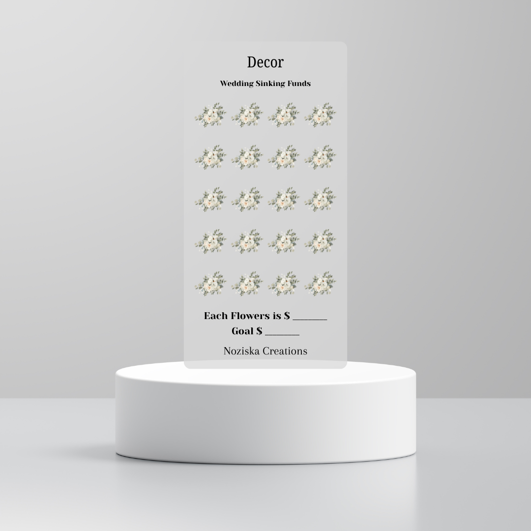 Wedding Saving Challenge