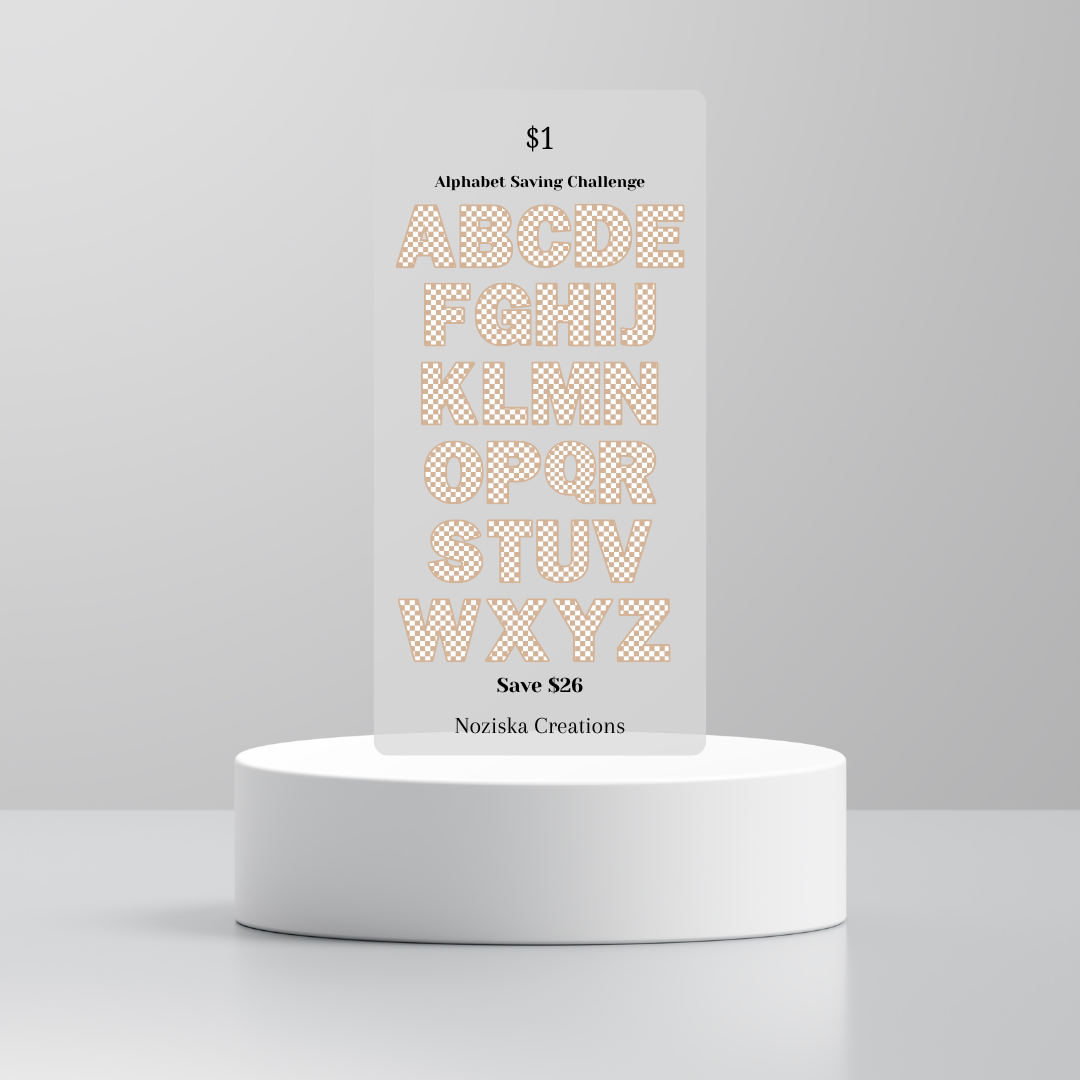 $1-$100 Alphabet Saving Challenges