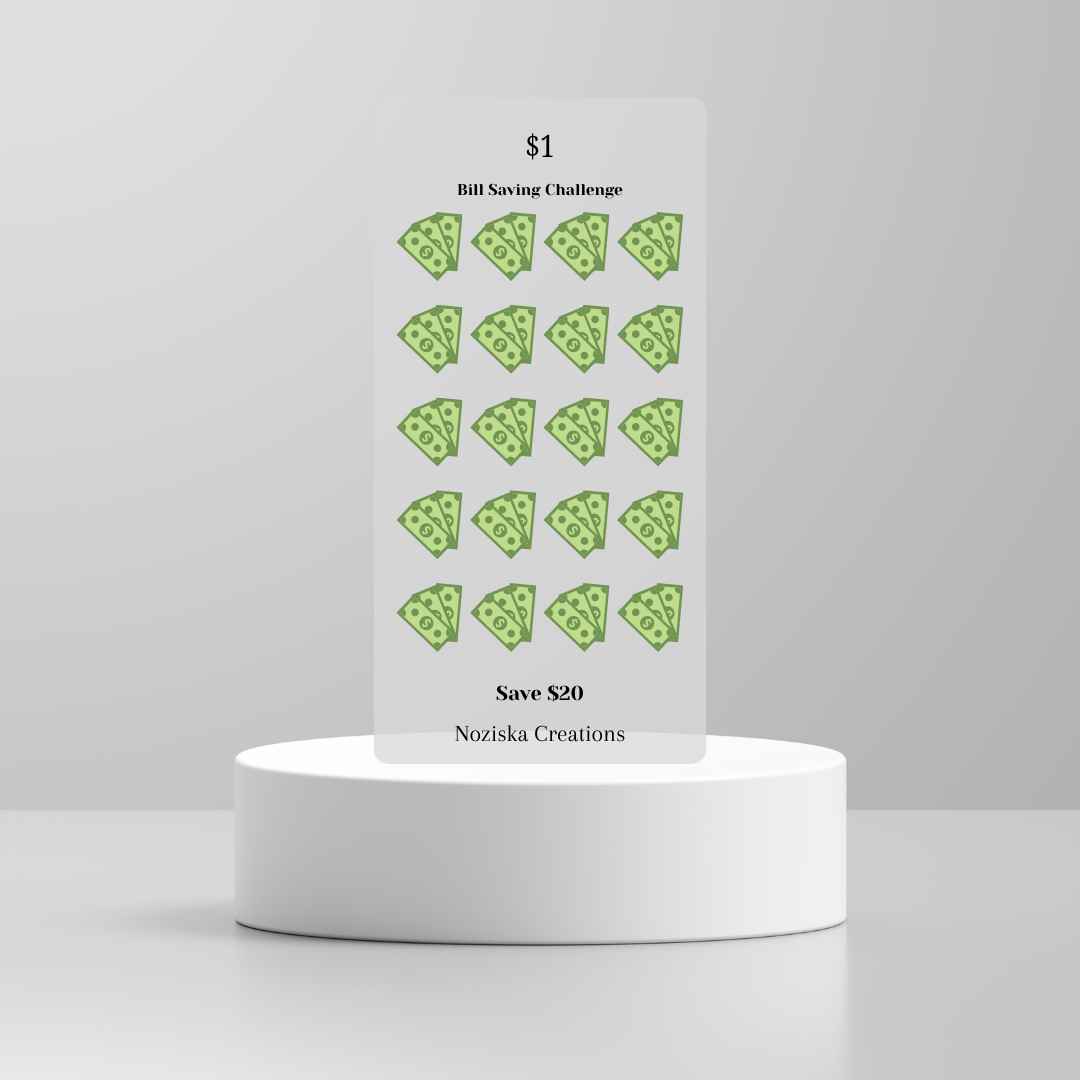 $1-$100 Bill Saving Challenges