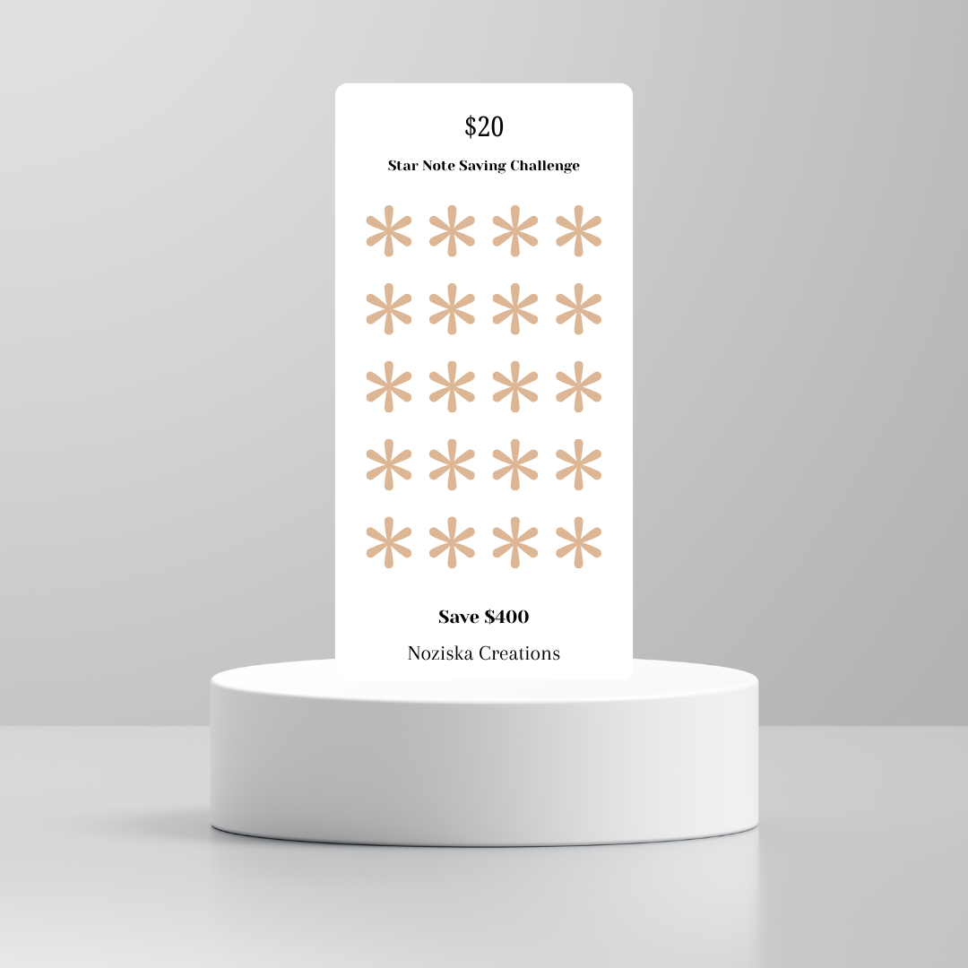 $1-$100 Star Note Saving Challenges