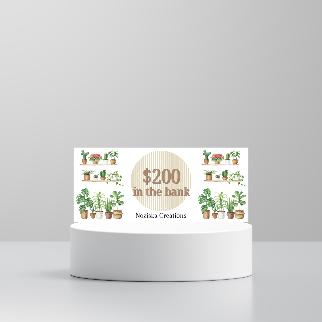 Plants Money Placeholders