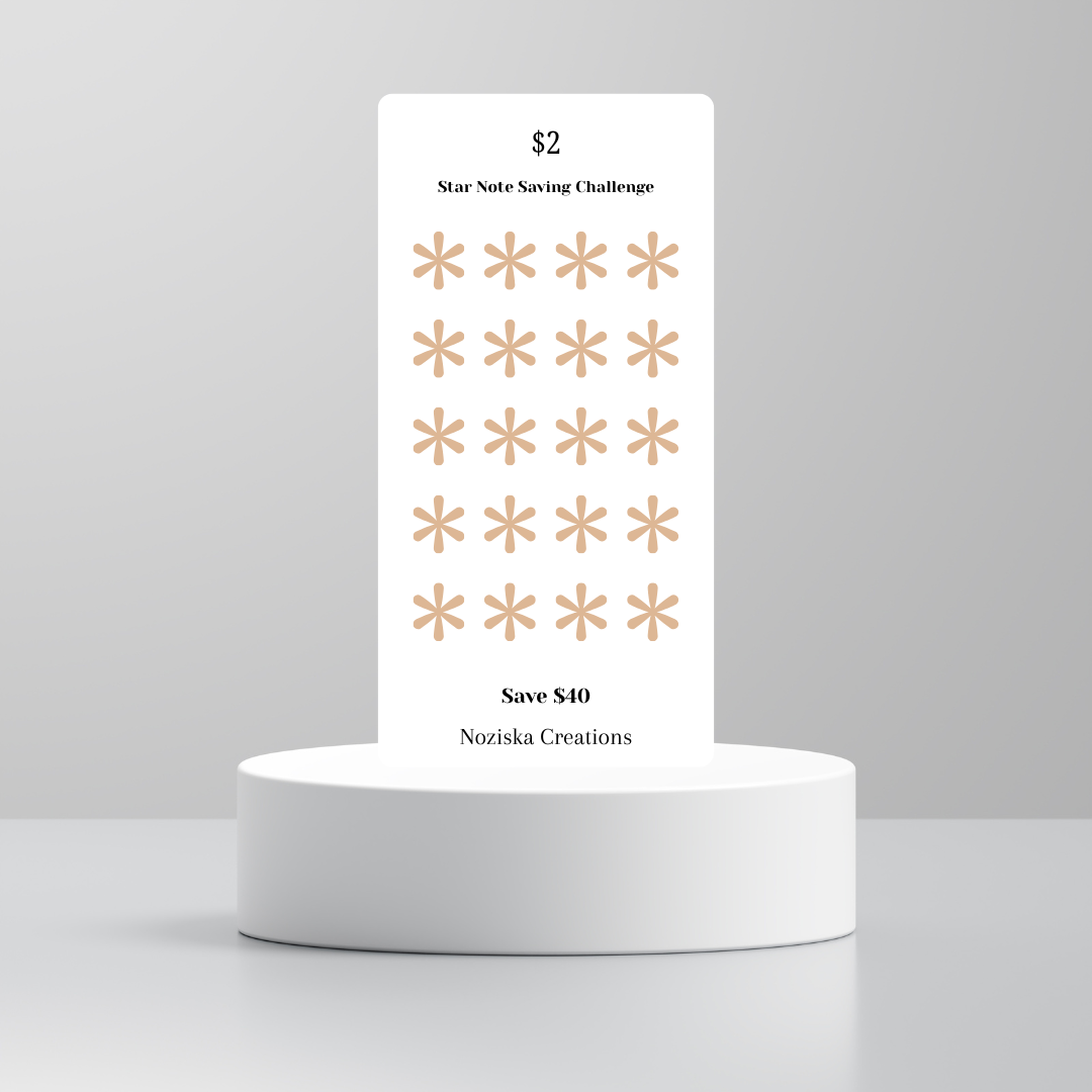 $1-$100 Star Note Saving Challenges