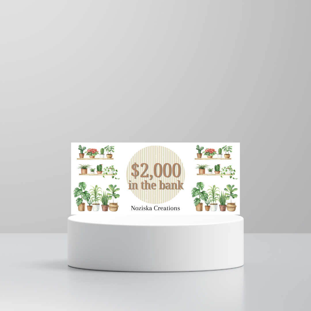 Plants Money Placeholders