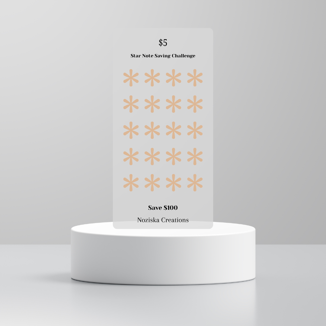 $1-$100 Star Note Saving Challenges