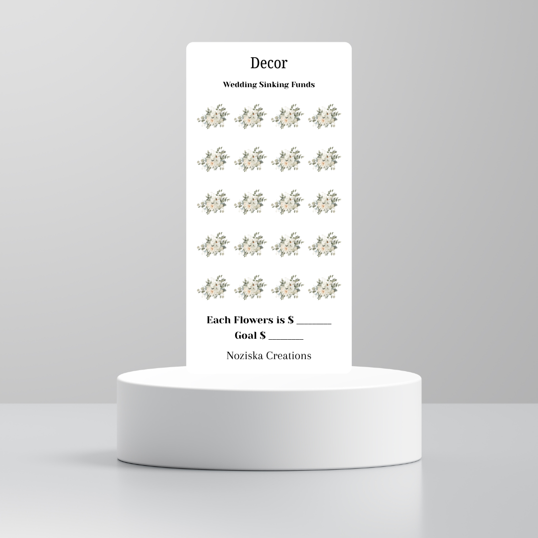 Wedding Saving Challenge
