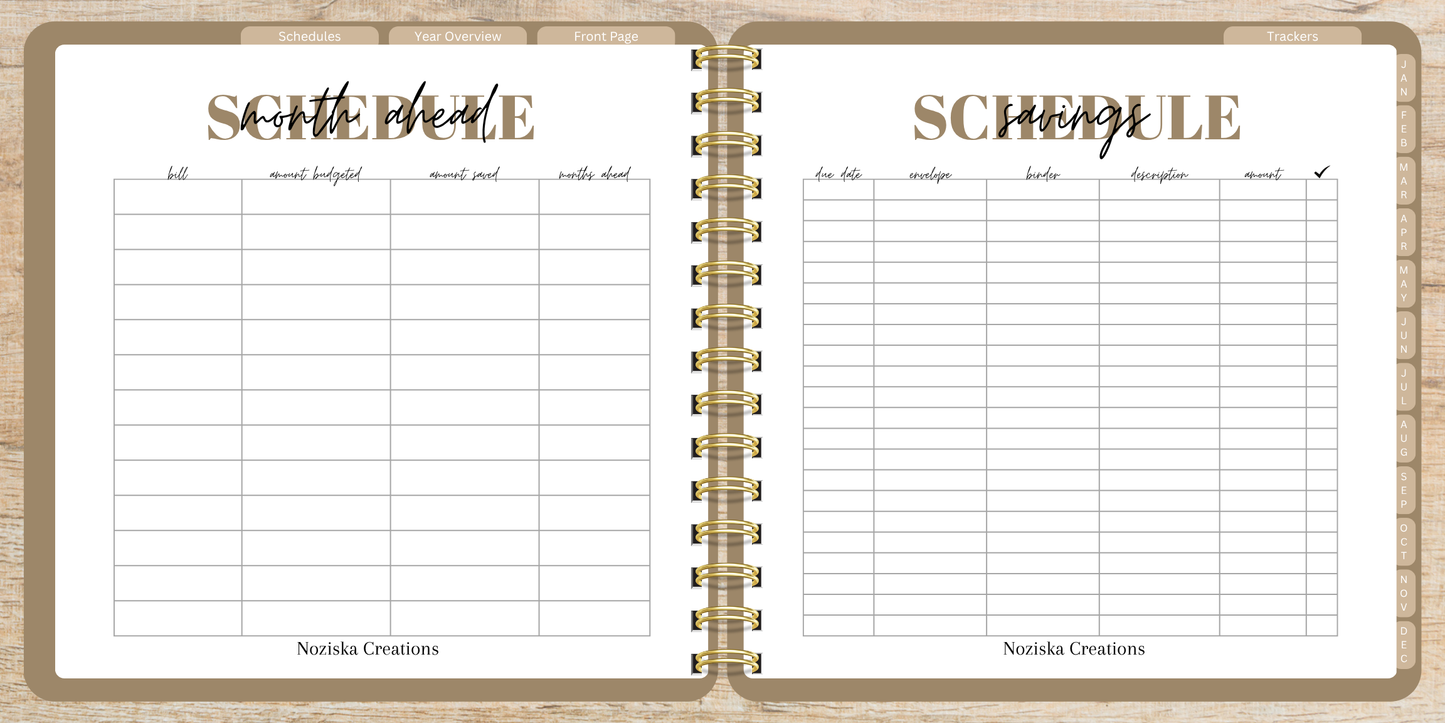 Digital Budget Notebook