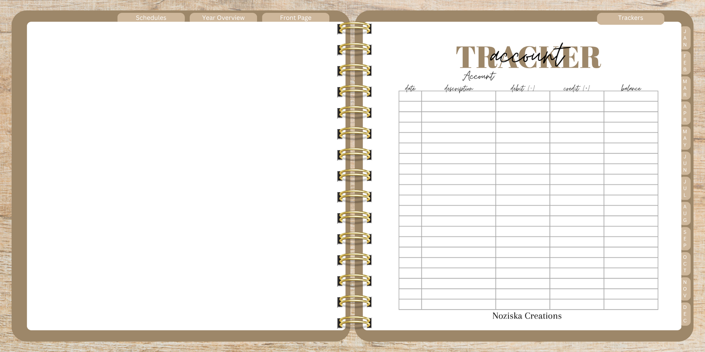 Digital Budget Notebook