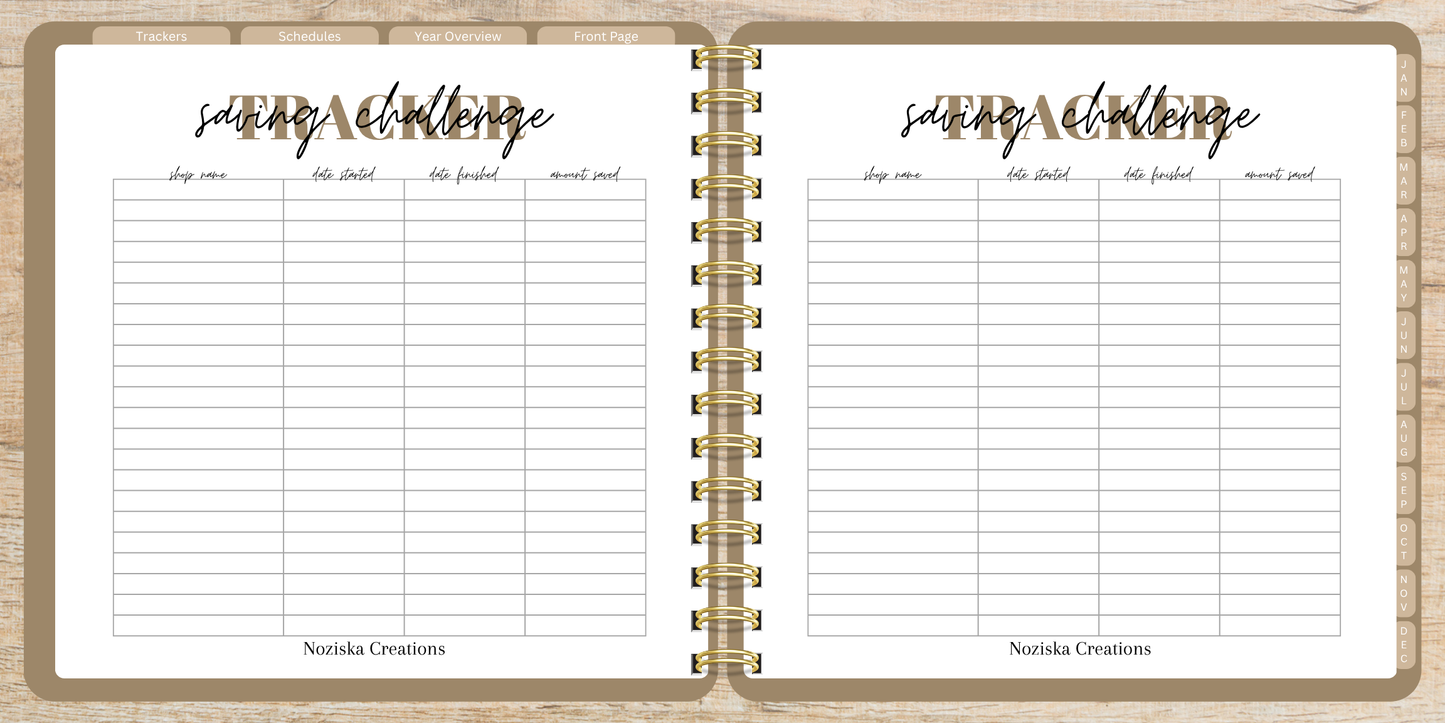 Digital Budget Notebook