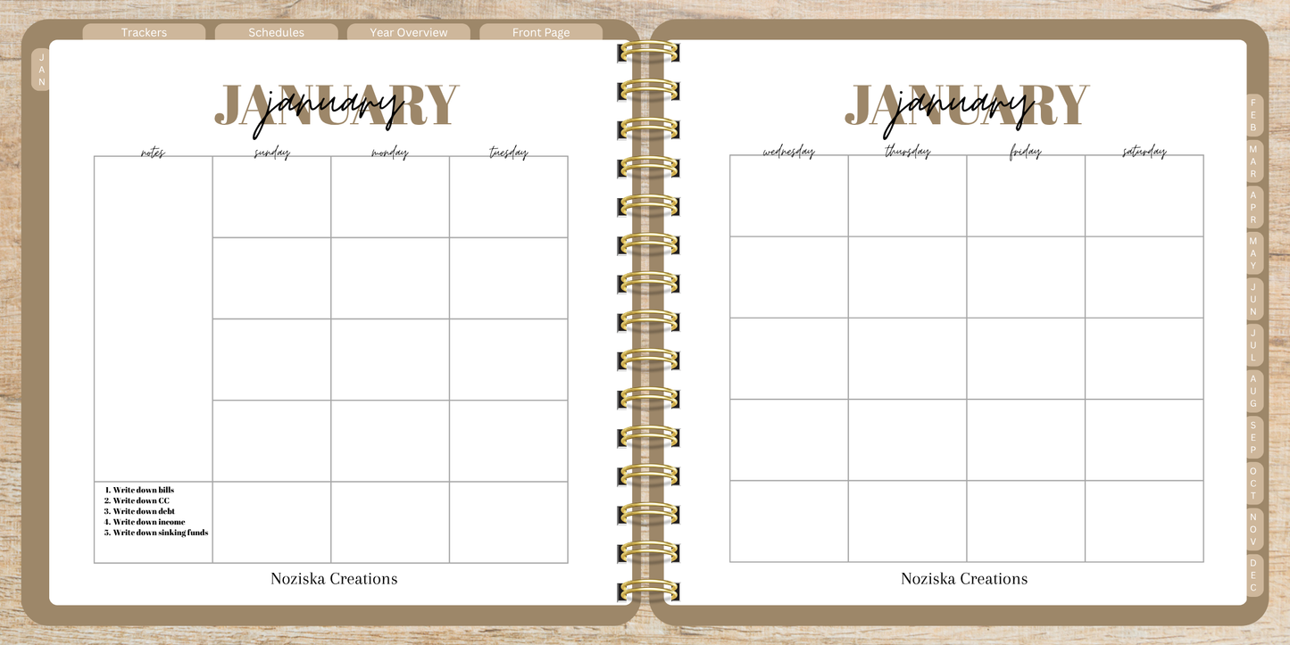 Digital Budget Notebook