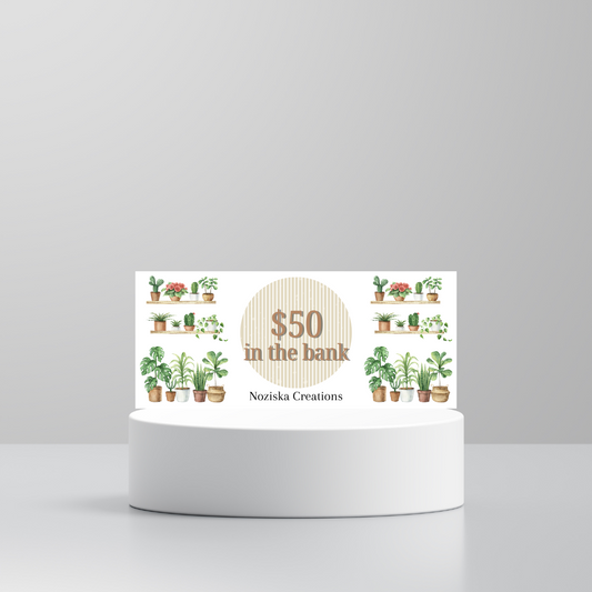 Plants Money Placeholders