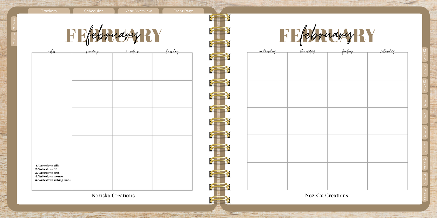 Digital Budget Notebook