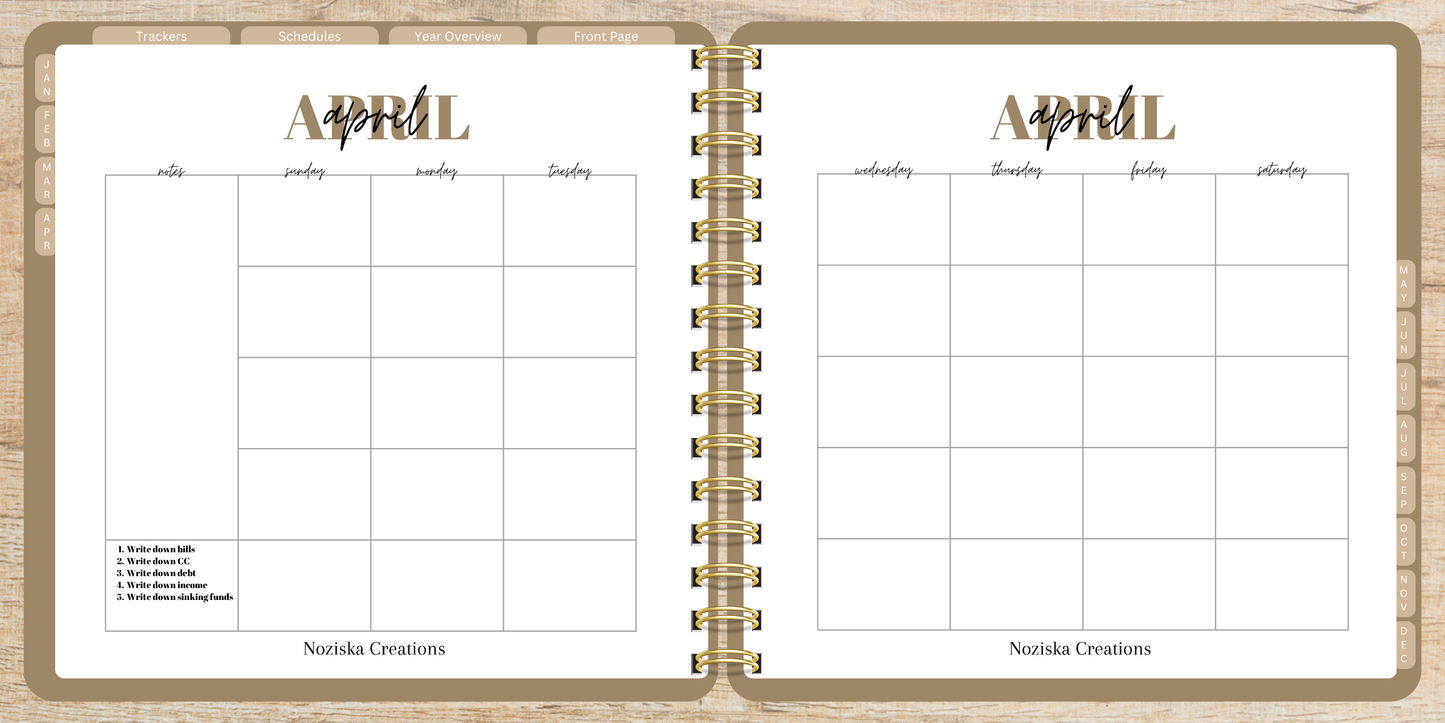 Digital Budget Notebook