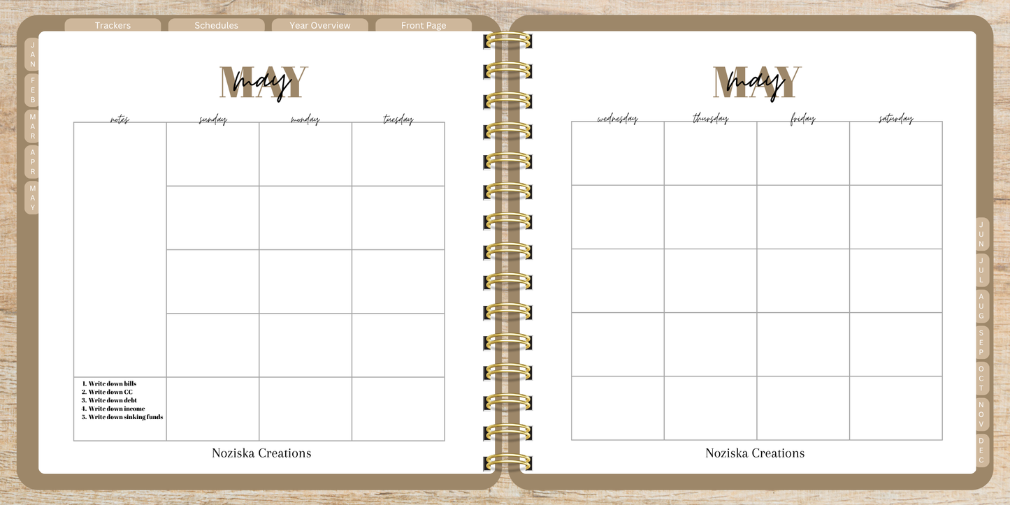 Digital Budget Notebook