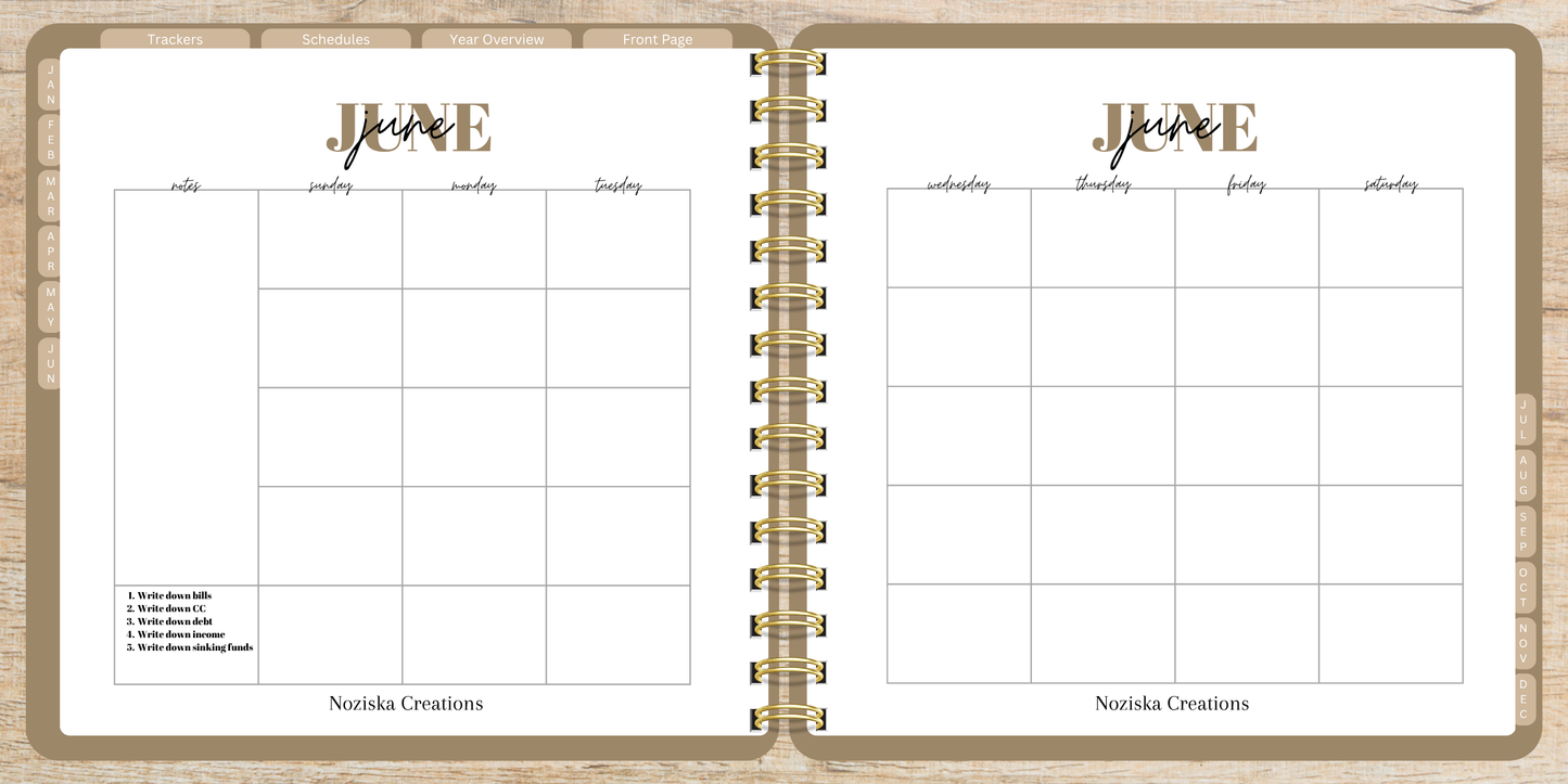 Digital Budget Notebook