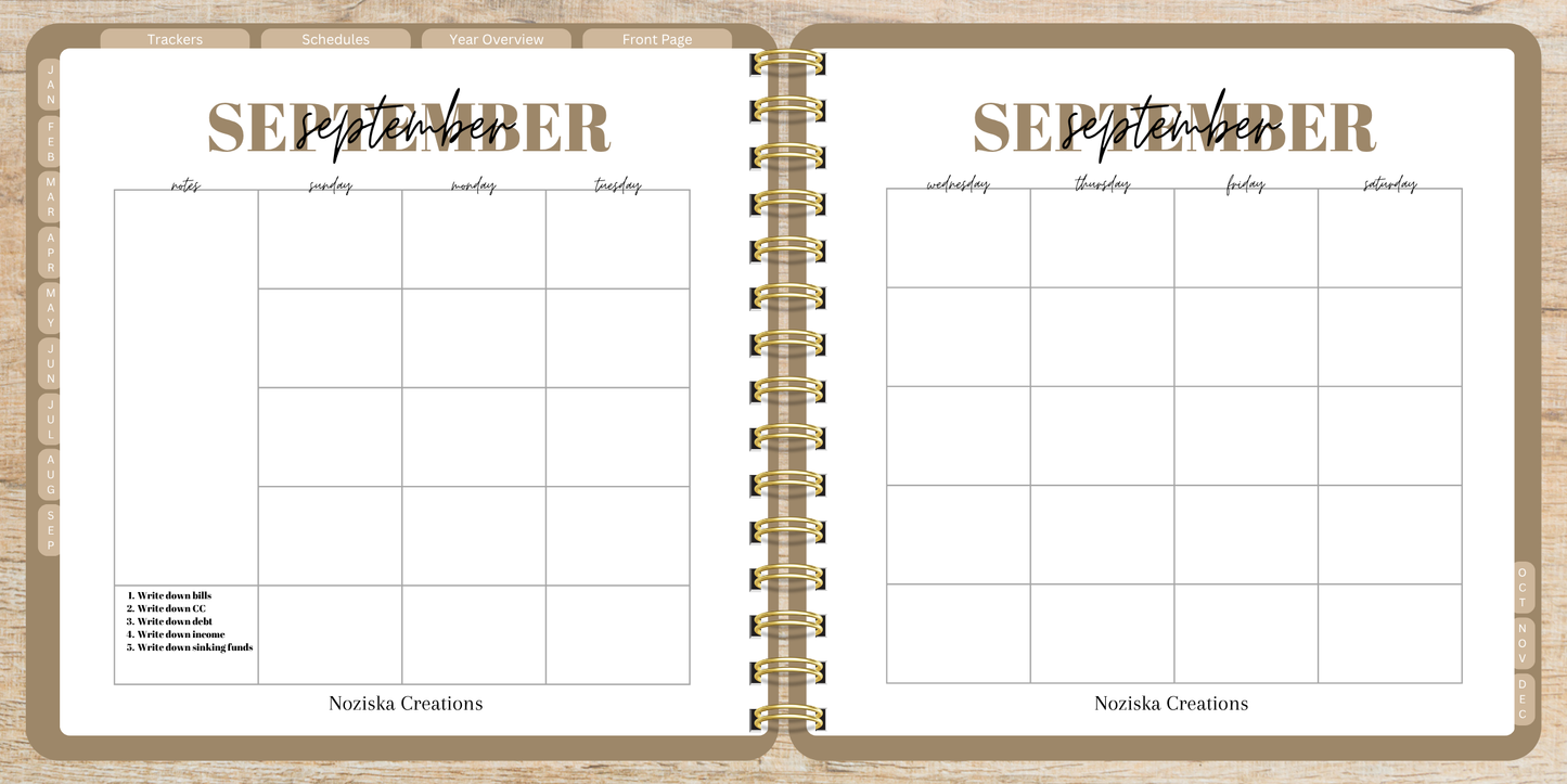 Digital Budget Notebook