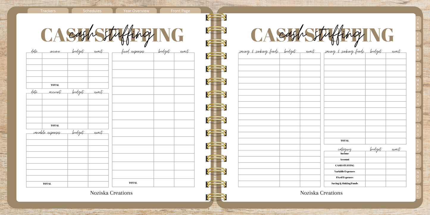 Digital Budget Notebook