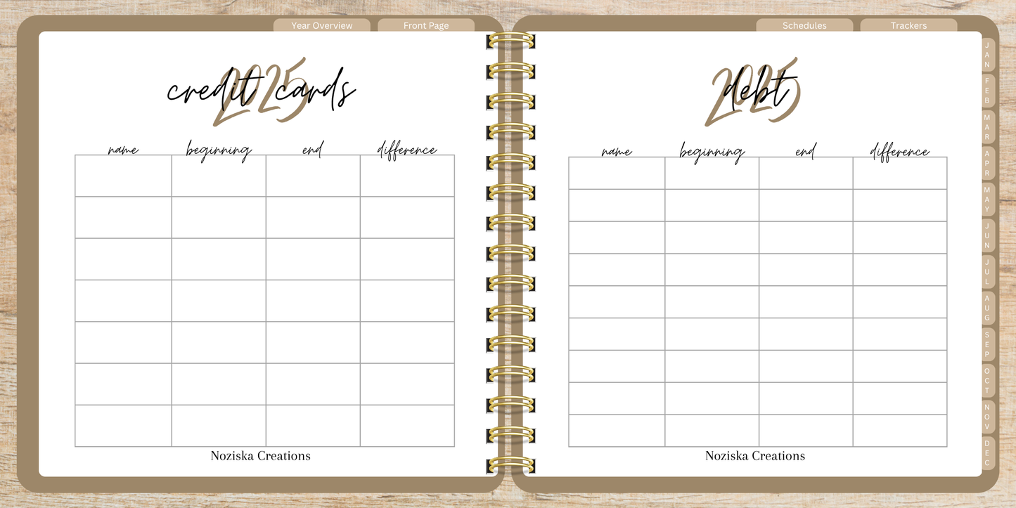 Digital Budget Notebook