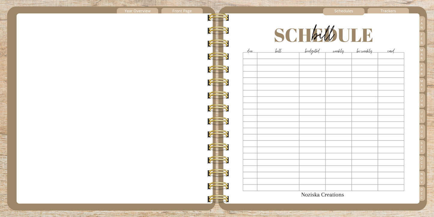 Digital Budget Notebook