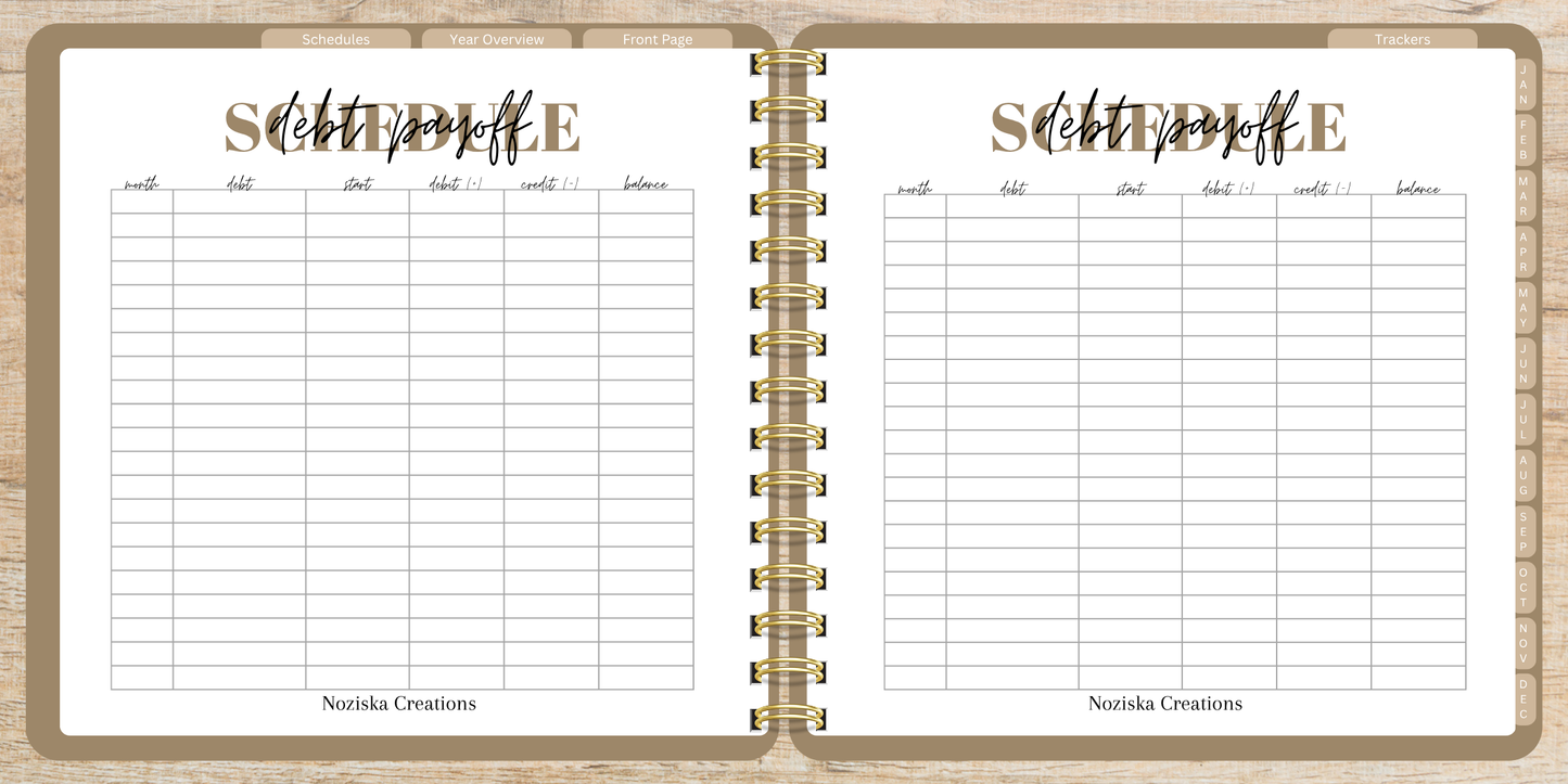 Digital Budget Notebook