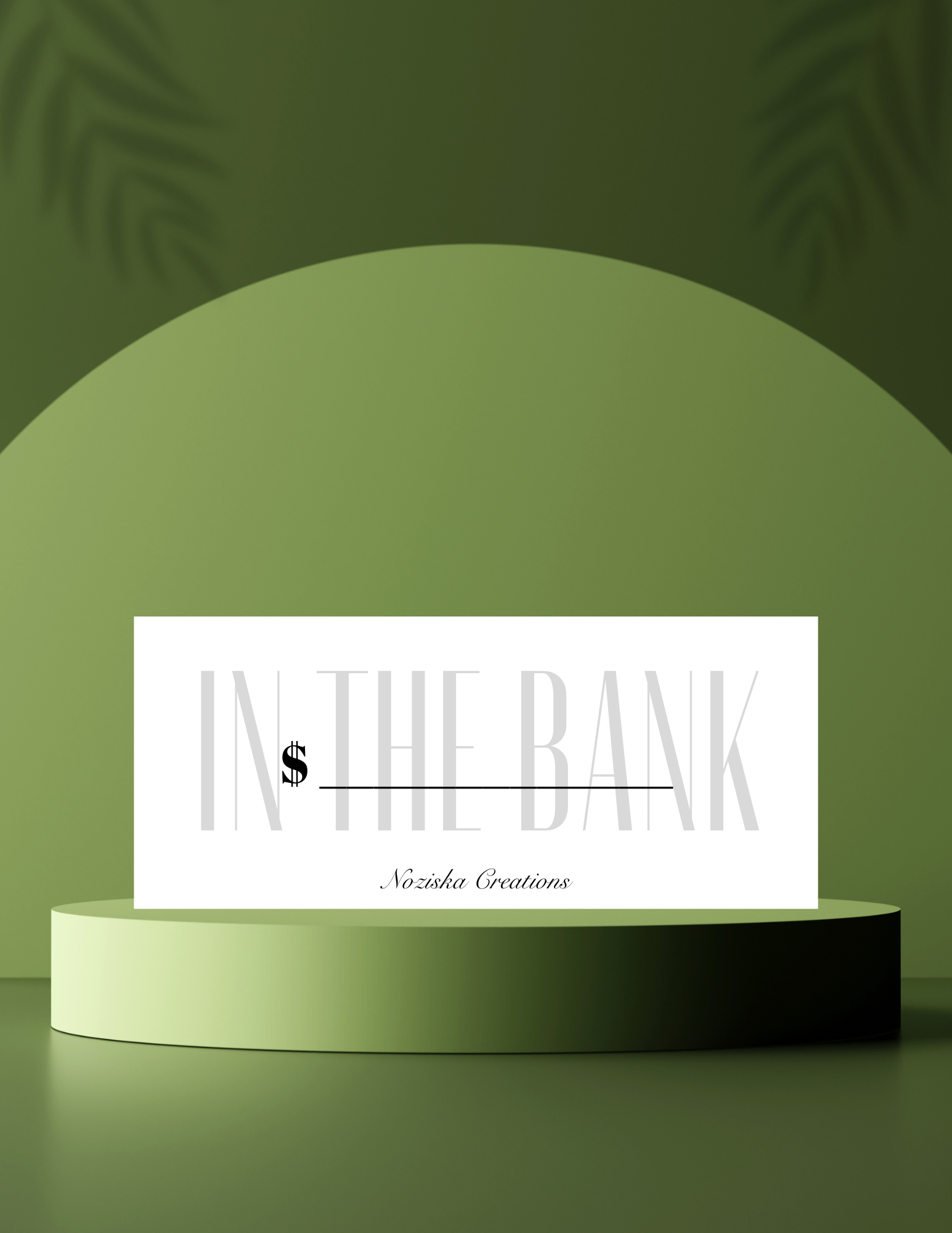 In The Bank Money Placeholders