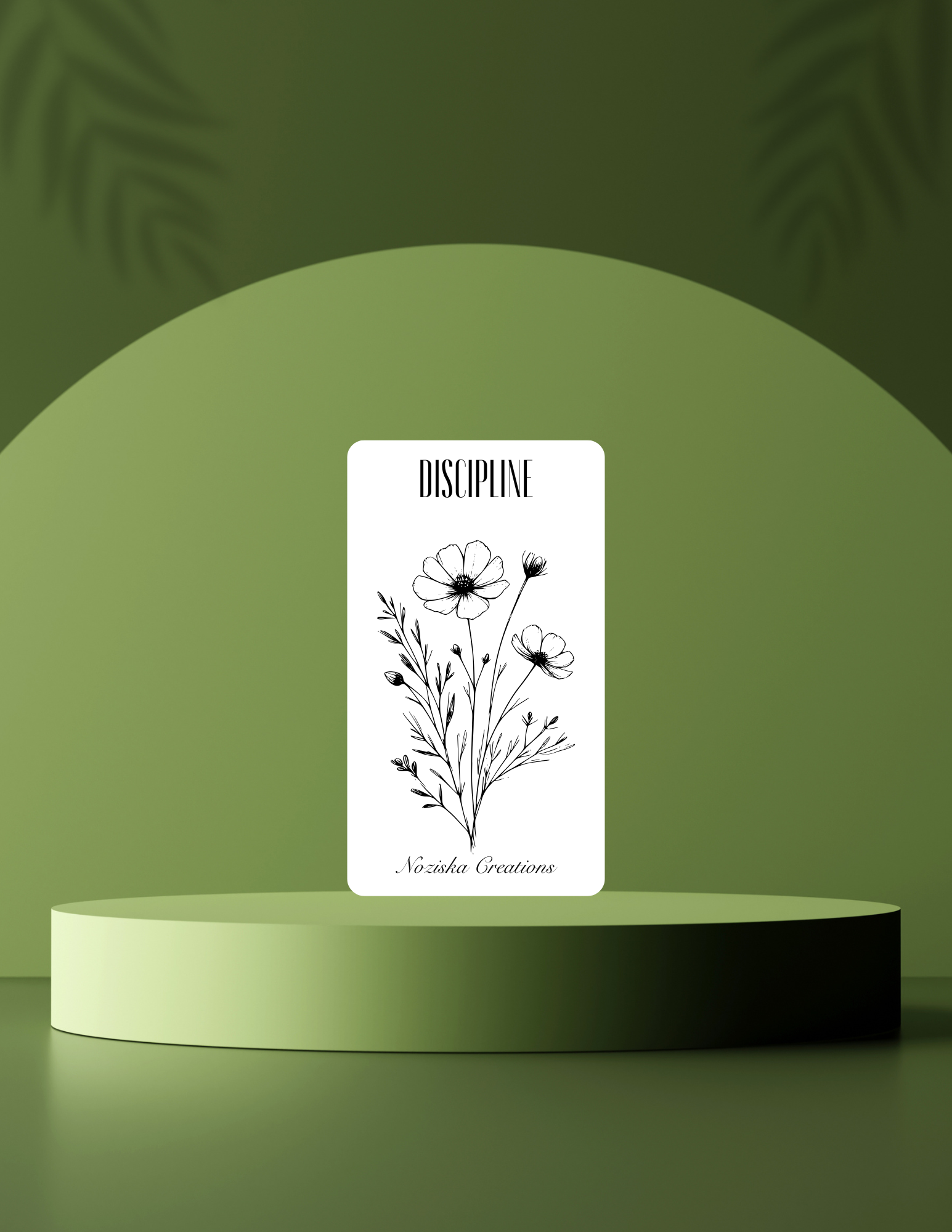 Floral Binder / Planner Decor Cards