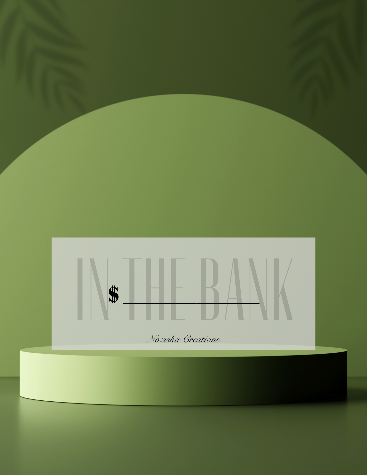 In The Bank Money Placeholders