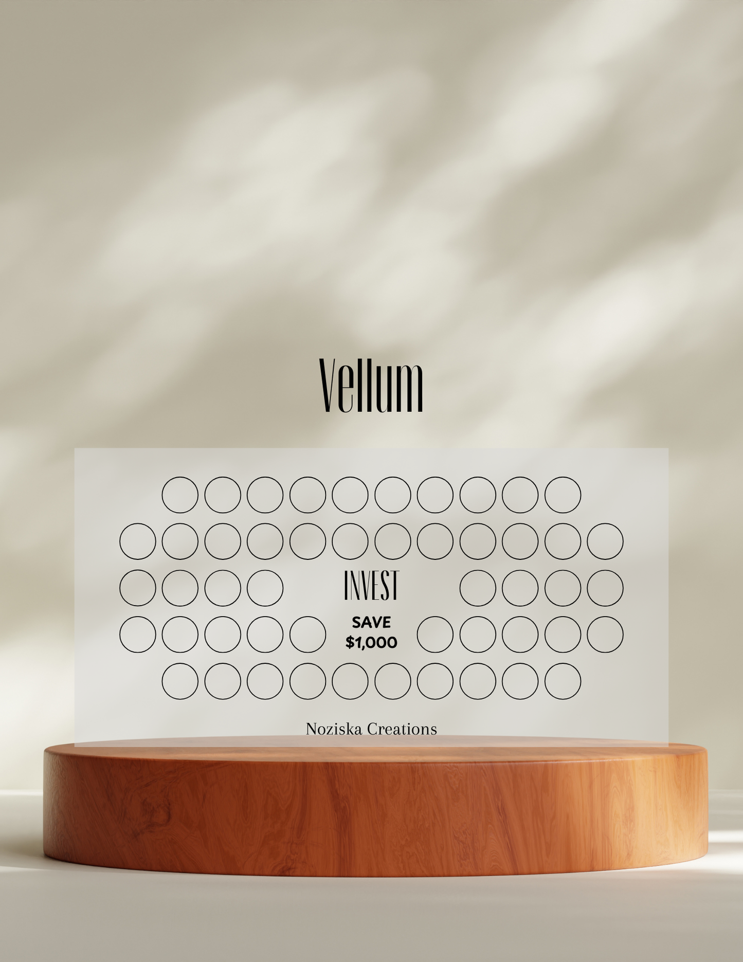 Envelope Saving Challenge Trackers